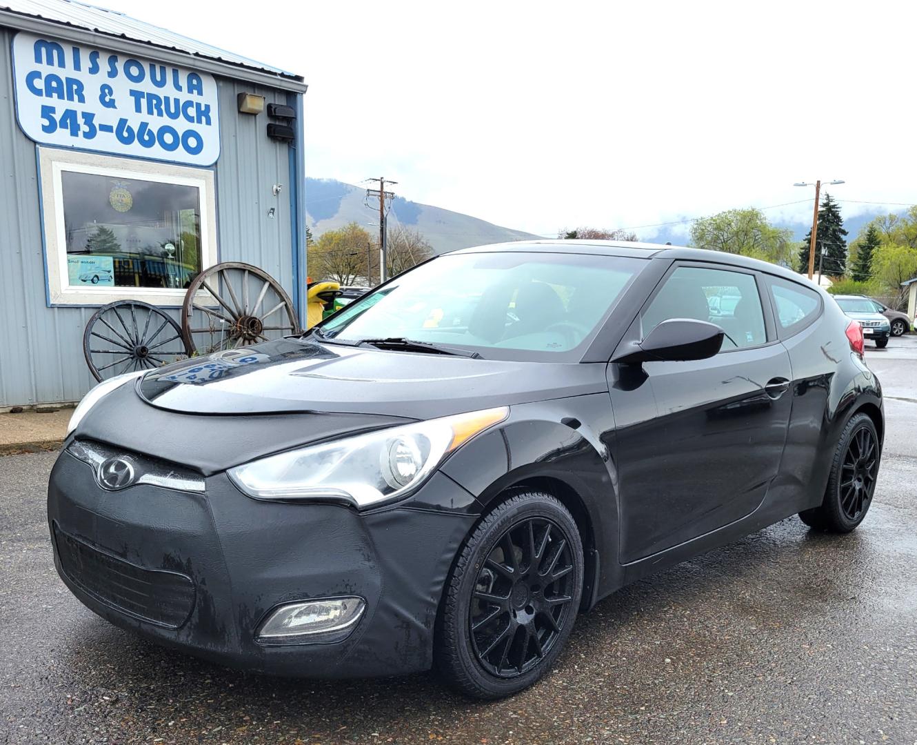 2013 Black /Black Hyundai Veloster 3 door Coupe (KMHTC6AD6DU) with an 1.6 Liter I4 FI DOHC 16V engine, Automatic transmission, located at 450 N Russell, Missoula, MT, 59801, (406) 543-6600, 46.874496, -114.017433 - Photo#1